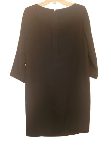 Vince Classic Black 3/4 Sleeve Sheath Knee Length Pencil Dress, Size 10 - Image 2 of 4