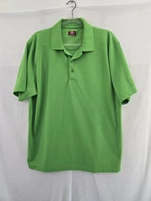 Champions Tour Green 1/4 Button Short Sleeve Pol Golf Polo Shirt. Mens Size XL