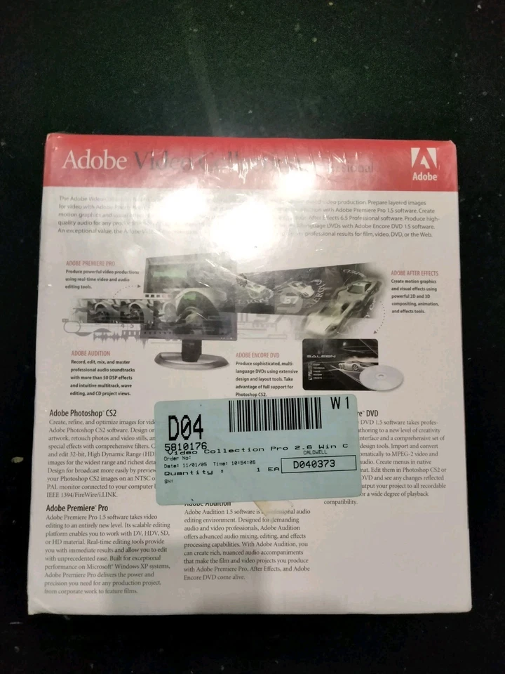 Adobe Video Collection Professional - Version 2.5 - Brand NEW Factory Sealed - Image 2 of 4