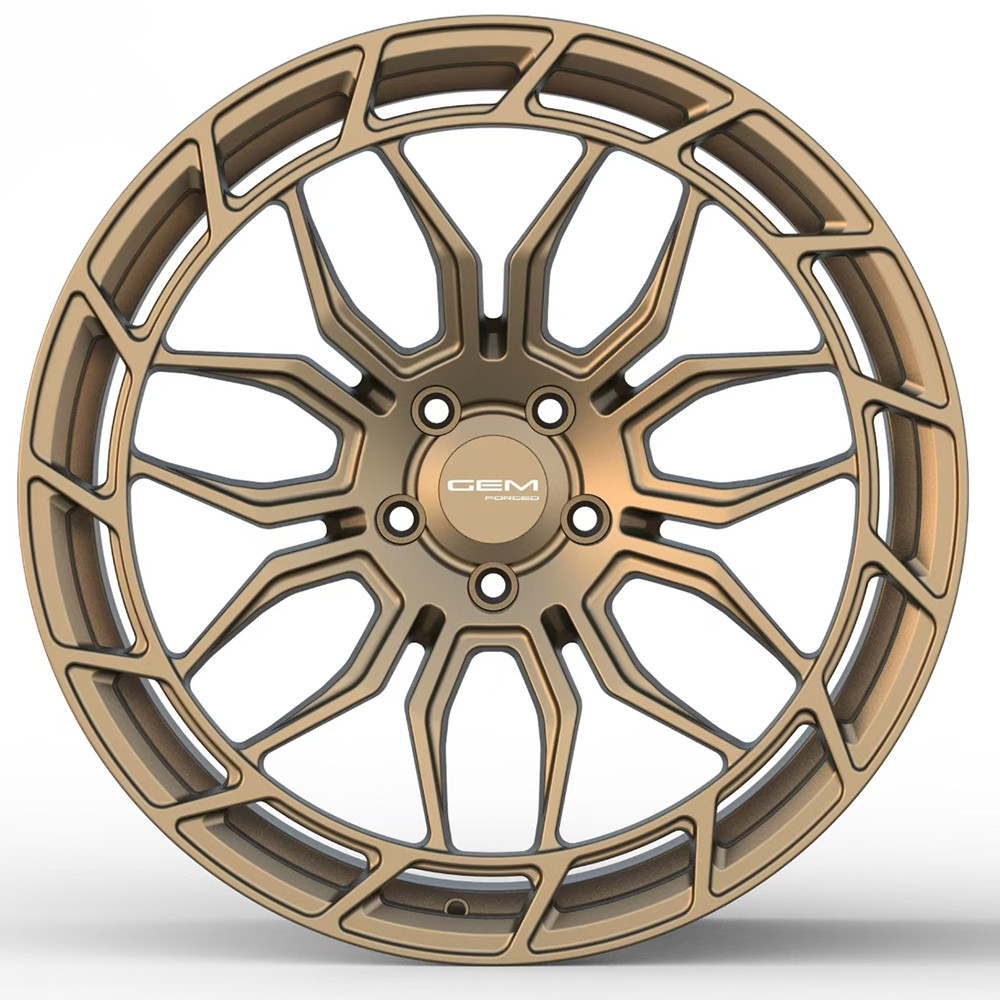 20"/20" GEM G8T Forged Aero Lip Style in Satin Bronze Wheels for Audi R8 Gen 1