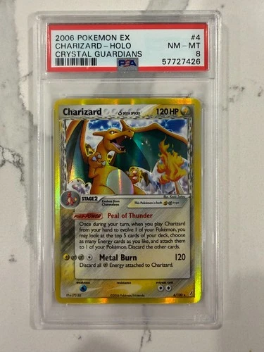 charizard delta species holo psa 8