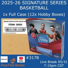UTAH JAZZ - 2025-26 SIGNATURE SERIES BASKETBALL - 1x Case 12x Hobby - BREAK 3178