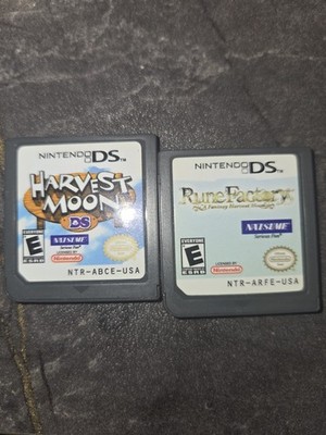 Harvest Moon And Rune Factory For Nintendo Ds