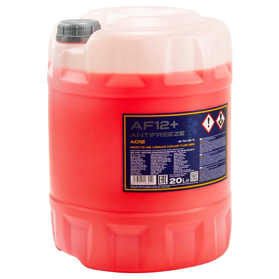 MANNOL Antifreeze AF12+ Frostschutz Fertiggemisch rot -40°C 20 Liter Frost - Bild 2 von 4