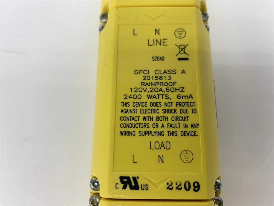 Cable Hilti GFCI 57040 Clase A 2015813 Impermeable 120V 20A con extremo de cable desnudo Foto 3 de 4