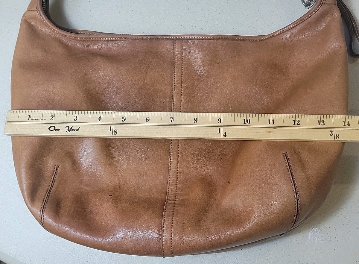 Rare Y2K Vintage Coach 9227 Tan Leather Ergo Hobo Shoulder Bag 