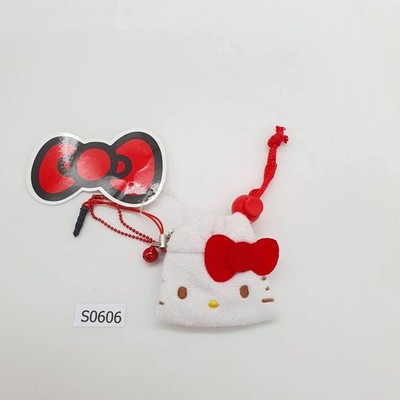 Hello Kitty Face S606 Hello Kitty Sanrio License 2014 Plush Keychain 2'' Doll Jp