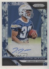 2018 Panini Prizm Rookie Auto Camo Prizm 10/25 Justin Jackson #RA-JU Auto 5w7