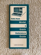 Vintage TRS-80 Model 4 Quick Reference Guide - Nice