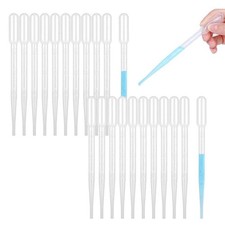ovsor 50PCS Plastic Disposable Transfer Pipettes, 3ml Calibrated Pipette Drop...