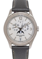 Patek Philippe Annual Calendar 5146 White Gold Ivory 39mm Watch +Paper '17 5146G