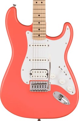 Squier Sonic Stratocaster HSS Electric Guitar - Tahitian Coral