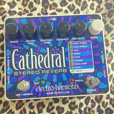 Electro-Harmonix Cathedral Digital Stereo Reverb Echo Delay Effects Pedal