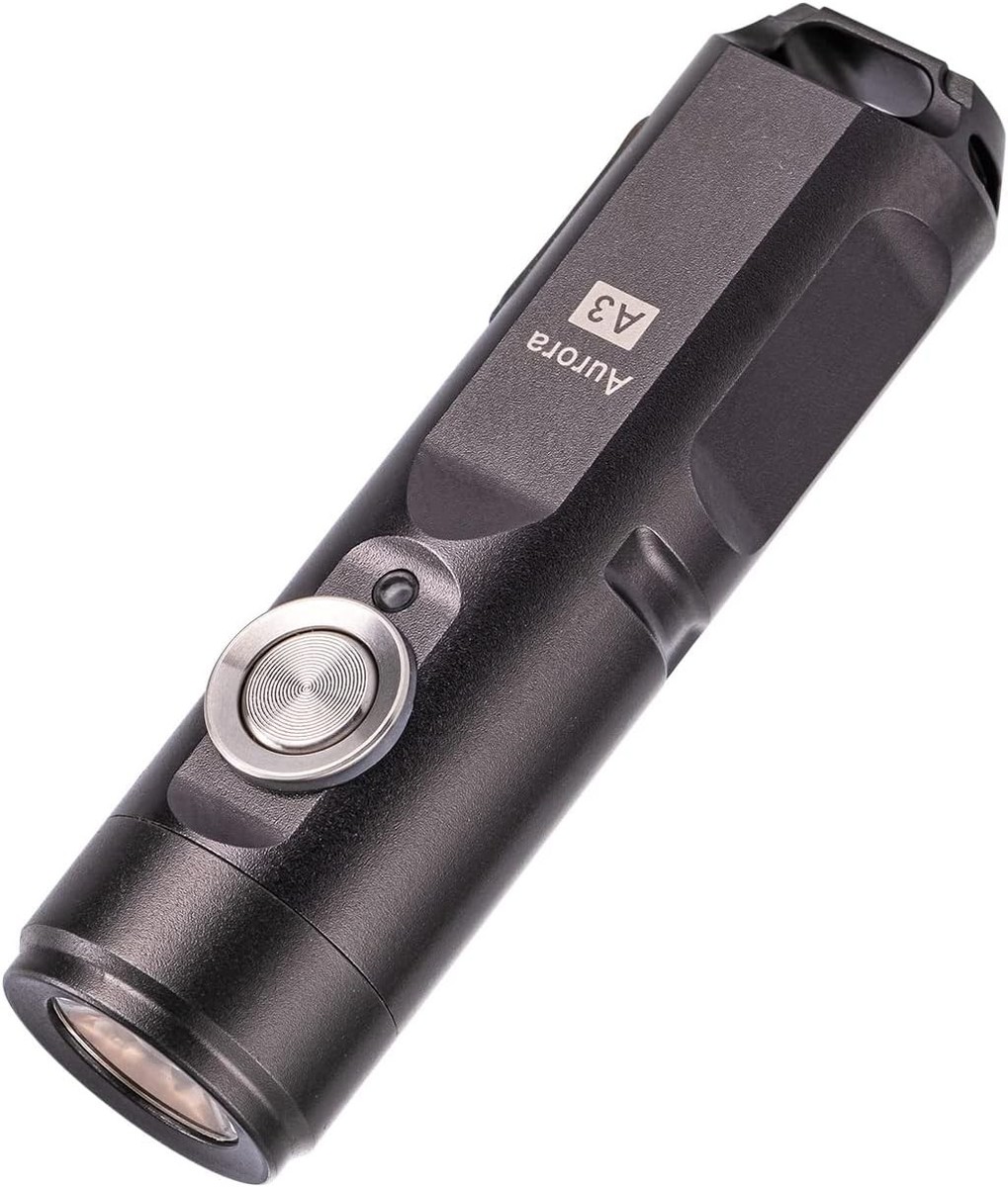 RovyVon A3 G4 Keychain Torches-Super Bright 650 Lumens,USB C Grey