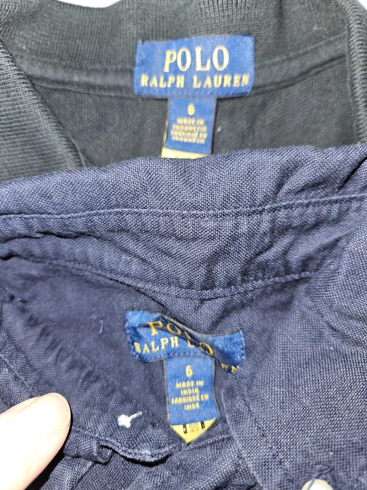 Polo Ralph Lauren Long Sleeve Shirts Size 6. Boys. Button Down Collared Lot of 2 - Image 4 of 4