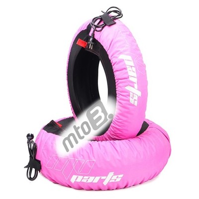Motorrad Superbike Reifenwärmer Heizdecken pink 80° 17 - 18 Zoll