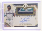 JULIO RODRIGUEZ 2025 TOPPS DIAMONDS ICONS GAME-USED PATCH AUTO /25 Q4078
