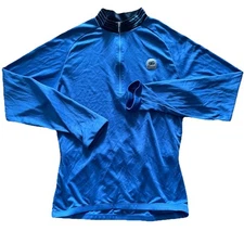 Sugoi Men's Cycling Lightweight Jersey Blue Medium Outdoor Long Sleeve Pockets