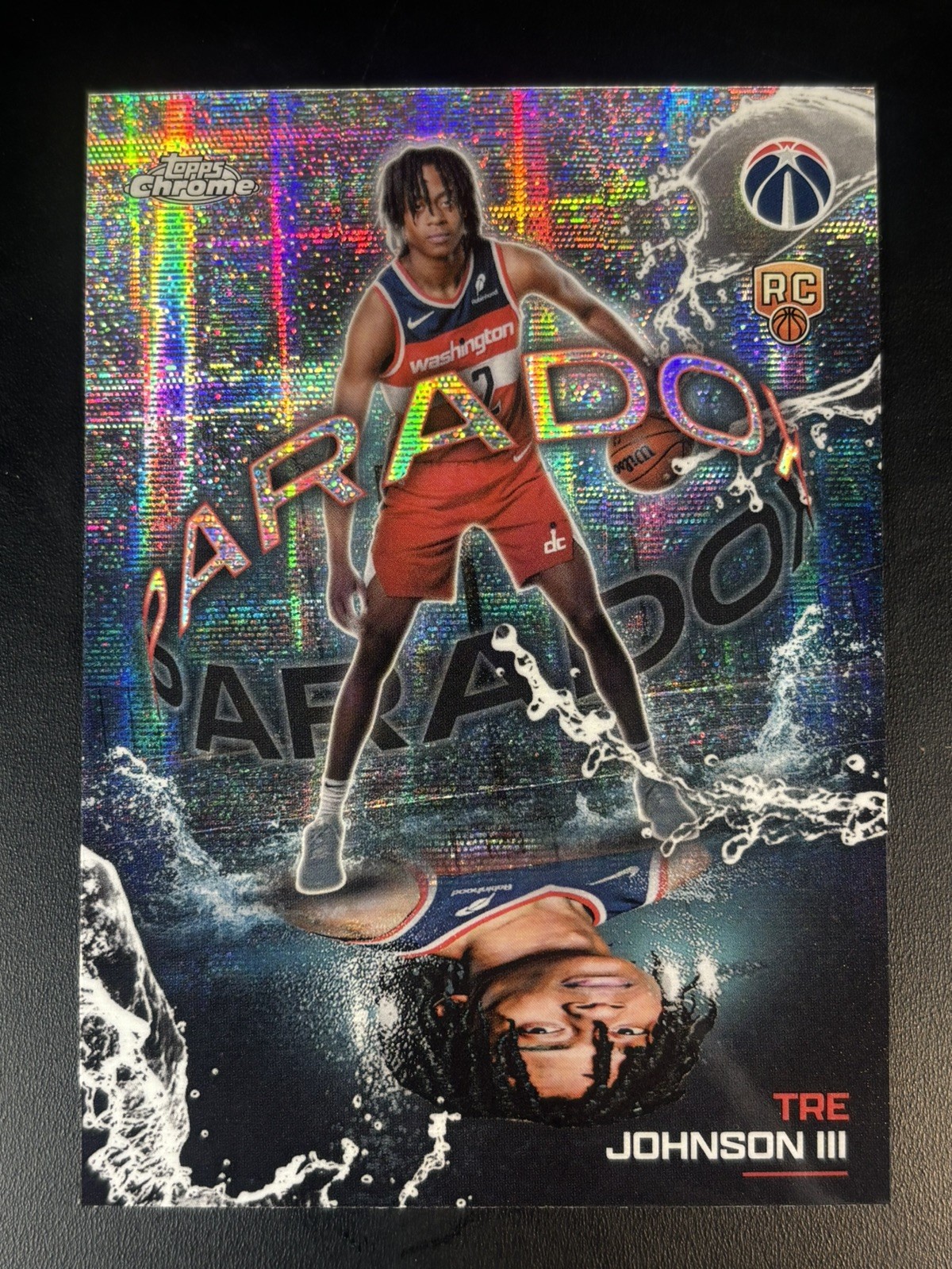 2025-26 Topps Chrome Tre Johnson III Paradox Rookie CASE HIT SSP #PX-26 Wizards