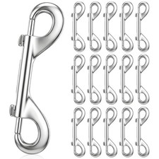 15 Pack Double Ended Bolt Snap Hooks Extra Large 4.7inch Zinc Alloy Me...