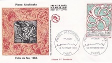 FRANCE 1985 FDC PIERRE ALECHINSKY YT 2382