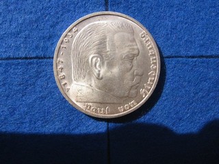 5 Reichsmark 1935 in fast stempelglanz.
