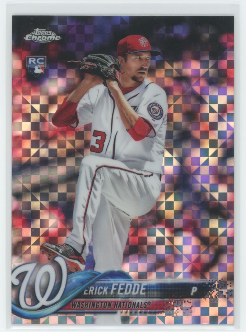 2018 Topps Chrome X-Fractor Refractor Erick Fedde RC #76