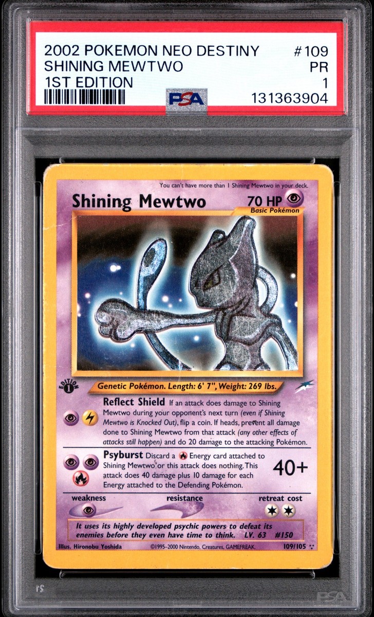 【PSA5】ひかるミュウツー Shining Mewtwo　109/105 Shining Mewtwo 109/105 Neo Destiny Holo for sale online | eBay