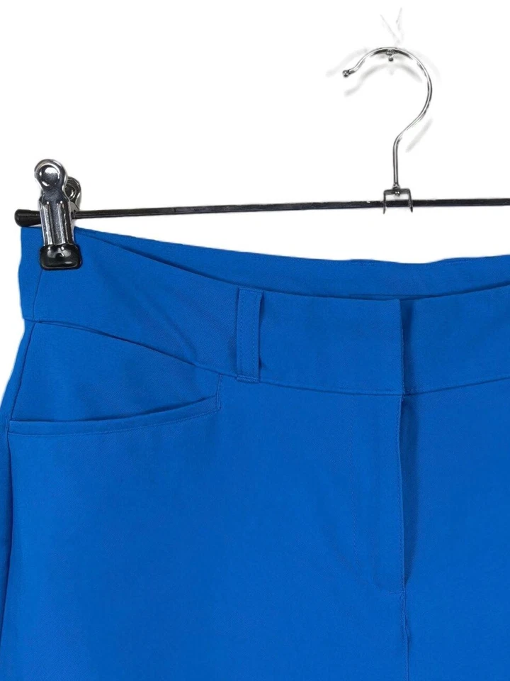 ADIDAS Short moulant Dames Pantalon court T EU 38 bleu style décontracté - Photo 3/4