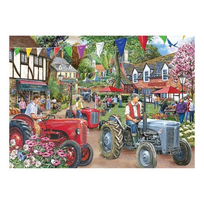 No.27 - Tractor Parade 1000 Piece Find the Difference Jigsaw Puzzle HOP New
