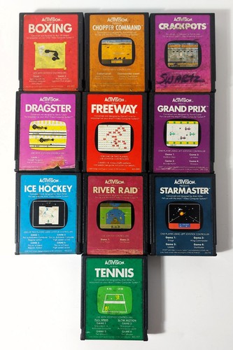 Lot De 14 Cartouches Atari 2600 - Non Testées - Certaines Sans étiquette
