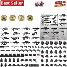 Engaging 83 Pcs Military Soldier Figures Weapons - Educational Fun for Kids
