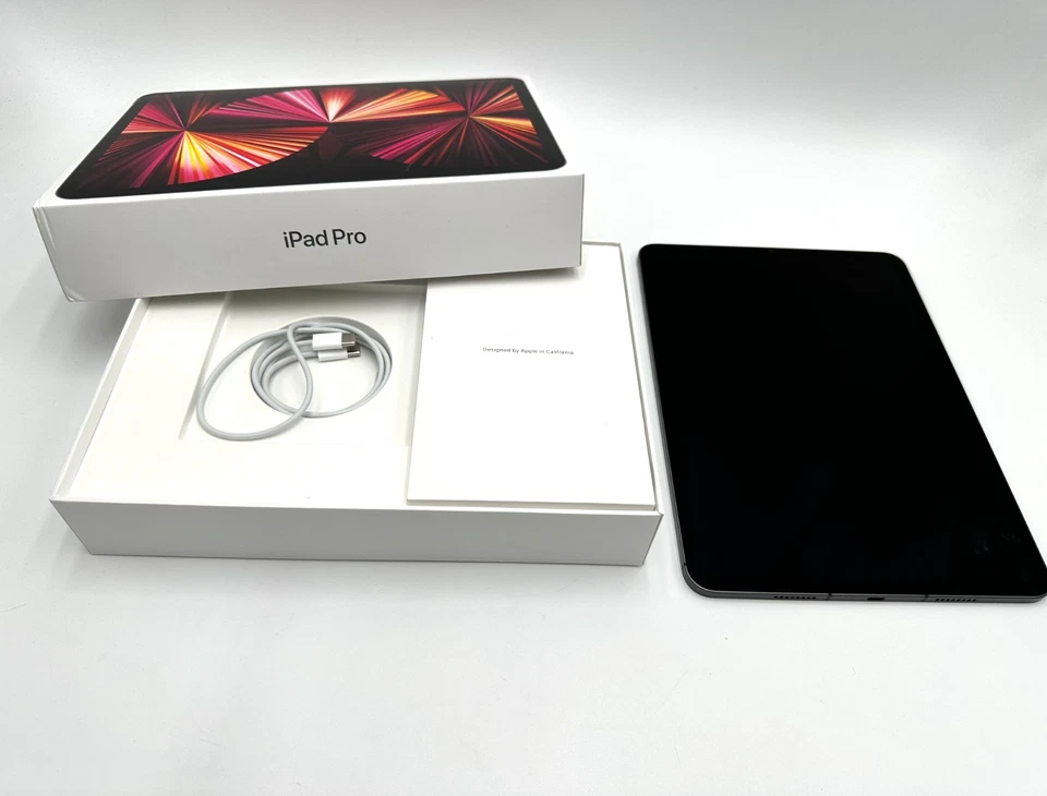 Apple iPad Pro 11" - 3Gen - 256 GB - WiFi + Cellular - Grau - OVP - A2459 - 100%