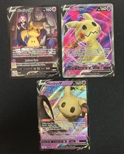 POKEMON TCG (3) CARD LOT **MIMIKYU V** (CLEAN)