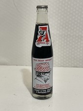Paul “Bear” Bryant 315 Wins Commemorative Coke Bottle 1981 Alabama Crimson Tide