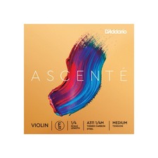 D'Addario Ascent  Violin E String, 1/4 Scale, Medium Tension