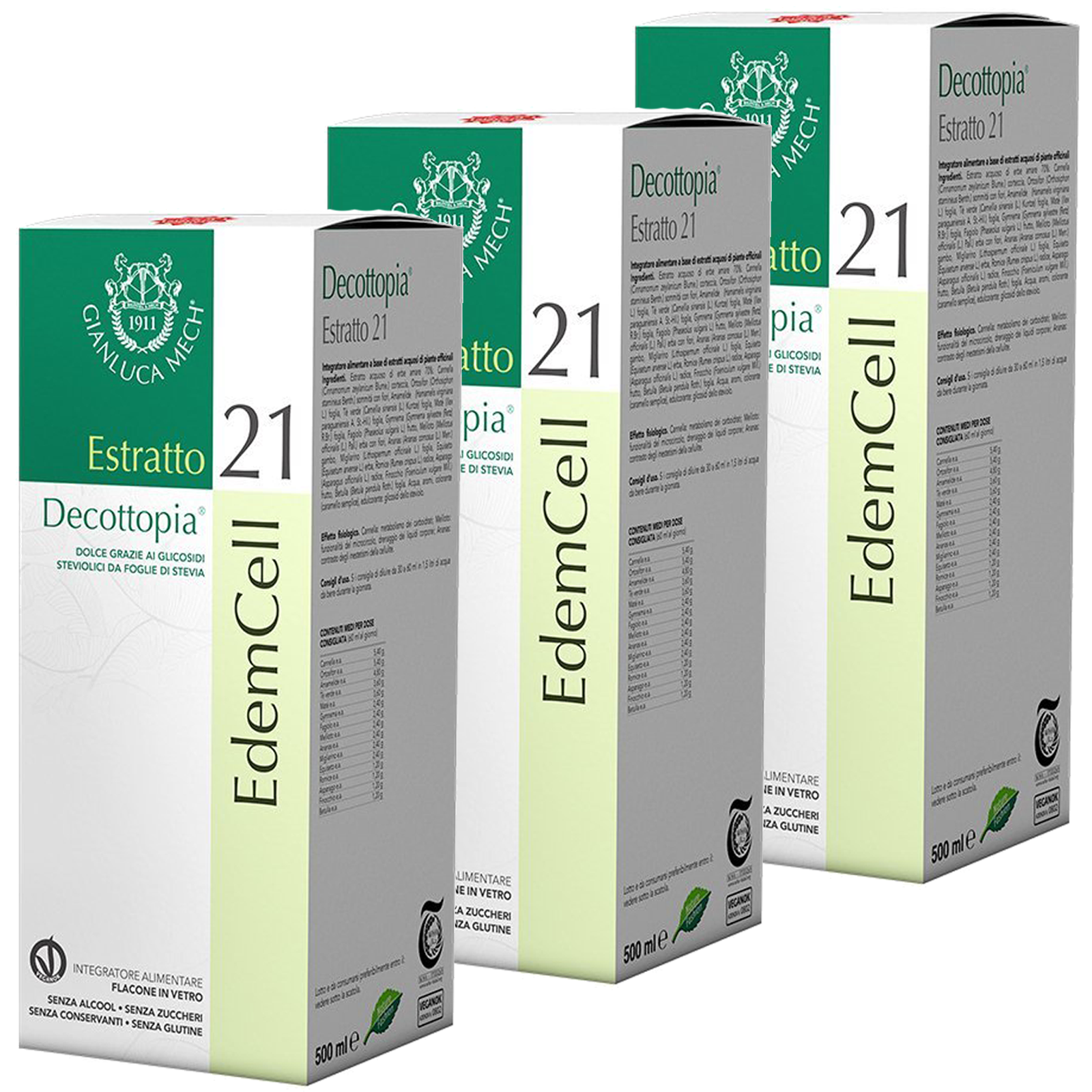 Tisanoreica Estratto 21 Edemcell 3X500 ml