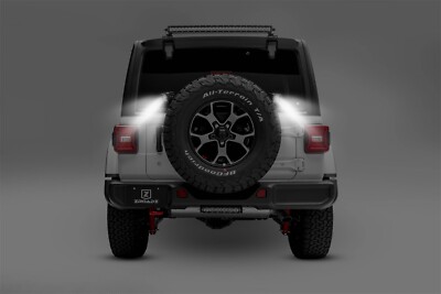 ZROADZ Z394951 3'' LED Pod Rear Tire Carrier Bracket for 18-25 Jeep Wrangler JL