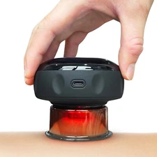 Smart Cupping Therapy Massager Kit - Electric Heated Vacuum Gua Sha Suction Cup