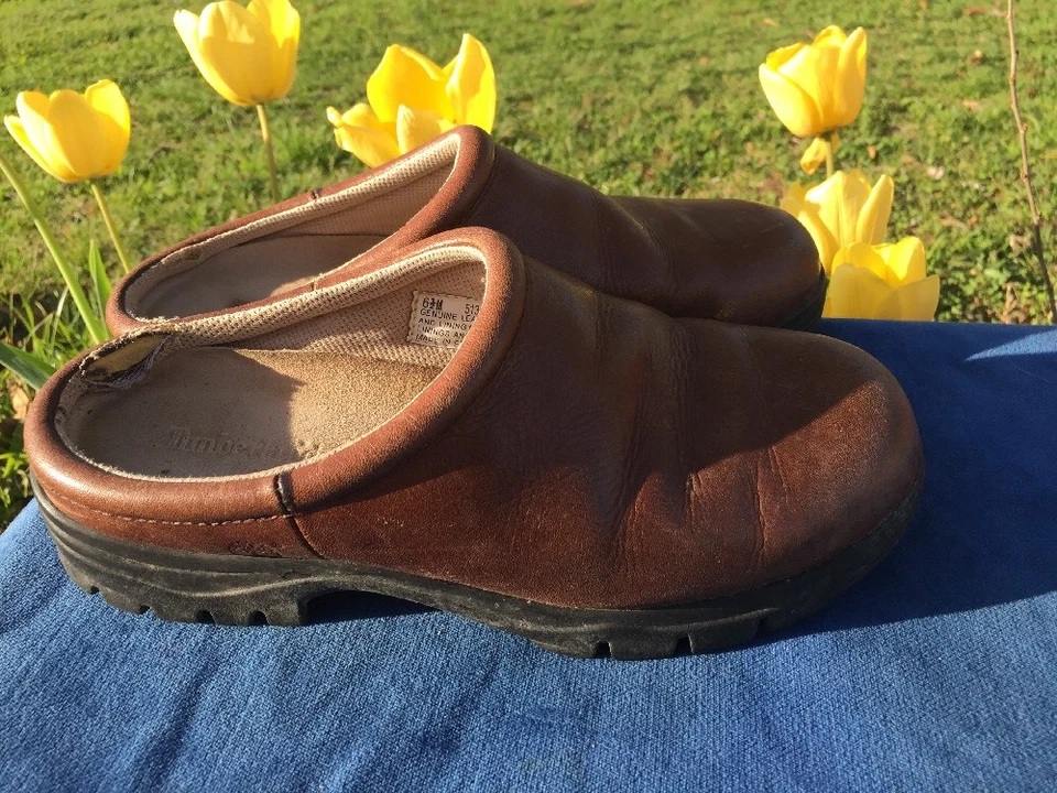 Timberland Mary Janes Cuero Roto Zuecos Mocasines Planos Mujer Zapatos Talla 6.5 Foto 4 de 4