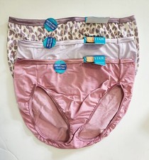 3 Vanity Fair Illumination Hi-Cut Brief Panty Multi 13108 Sz 7/L - NWT