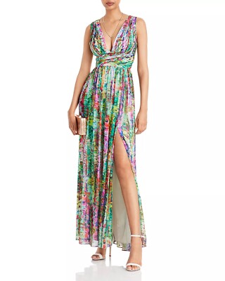 white christmas dresses Aidan Mattox MD1E202729 - Long Beaded Mesh Sheath Dress main image 0