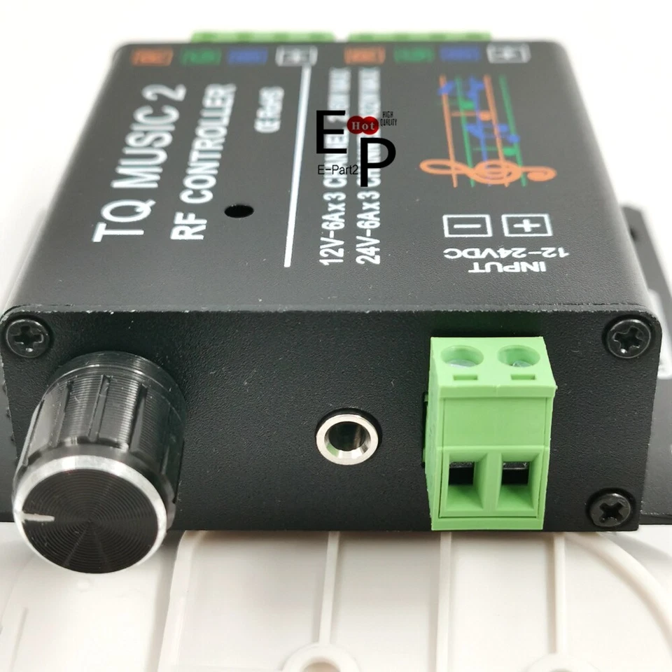 LED RGB Music Touch RF DC12-24V 18A Audio 3.5mm Remote Control For Strip Light - Image 4 of 4