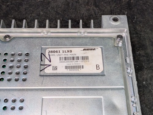 2011-2017 INFINITI QX56 QX80 AUDIO STEREO AMPLIFIER BOSE OEM - Picture 2 of 4
