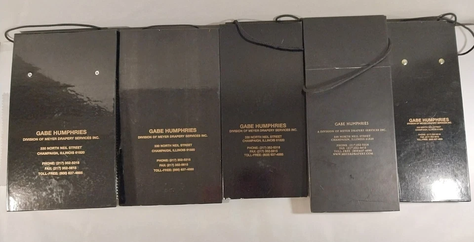 Lot 5 Fabric Sample Books Gabe Humphries Sheer Illuminous Textured Luxury Look - Image 4 of 4