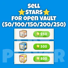Stars for Open Vault of Mono Go | 50-250 Stars Options | Fast & Safe Delivery