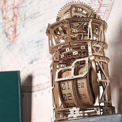 UGEARS Tourbillon-Tischuhr Sternengucker 3D Holz Bausatz Puzzle 70162 Geschenk