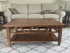Ethan Allen 'Country Colors' Two-Tier Maple Coffee Table