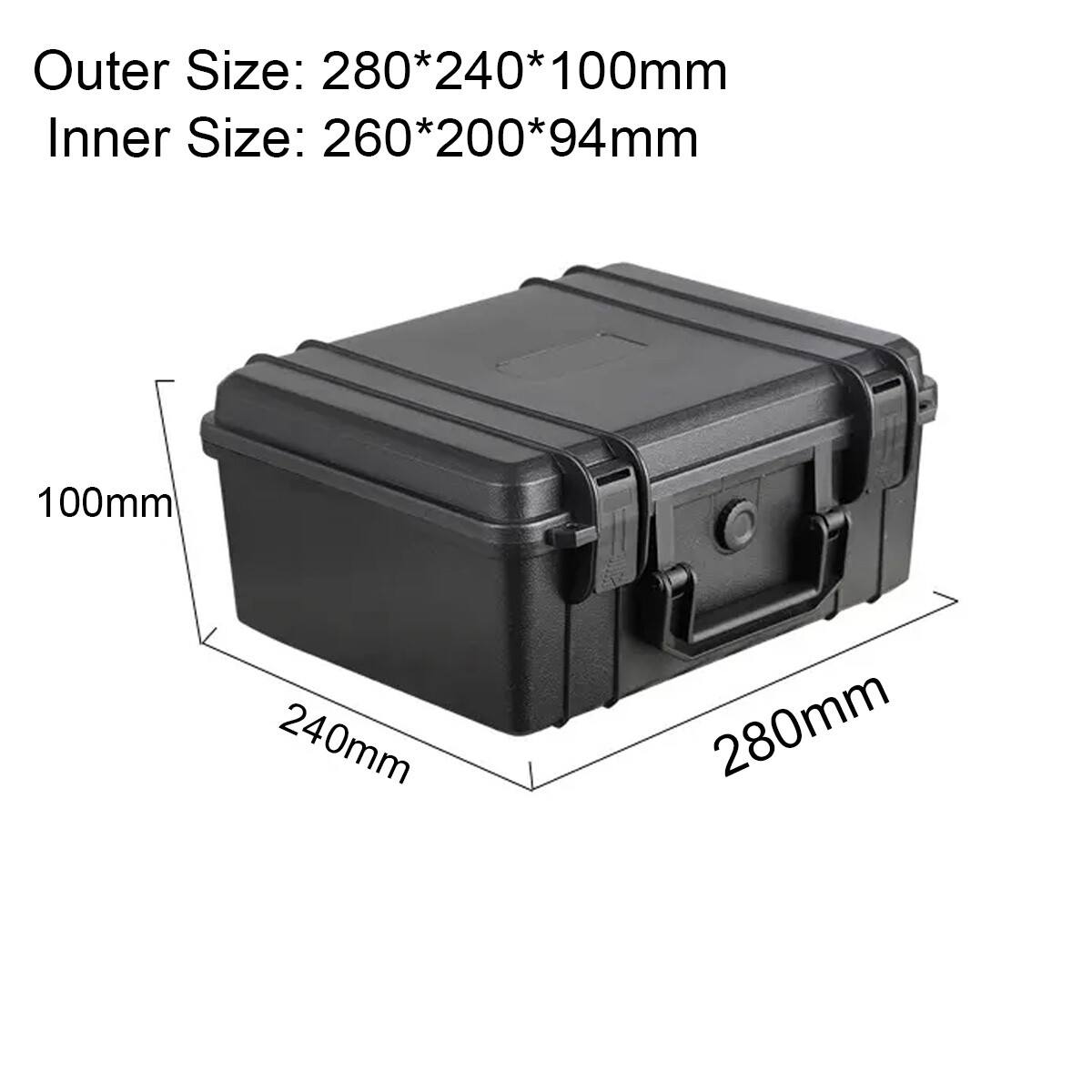 Waterproof Hard Plastic Carry Case Large Camera Tool Storage Box