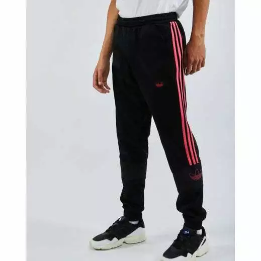 NOVA CALÇA JOGGERS TRACK RETRÔ PRETA ADIDAS ORIGINALS ROSA 3